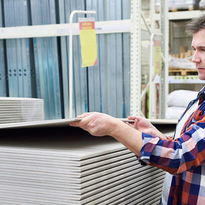 Bom preço à prova de água da placa de gipsita de 4x8 12mm para o teto decorativo on-line