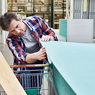 Bom preço Placa de gipsita decorativa da fibra da cor do marfim para a separação interna da parede on-line