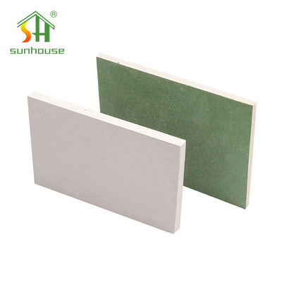4x8 Placas de gesso resistentes à água resistentes à umidade Placas de rocha 15 mm Placas de gesso para parede seca