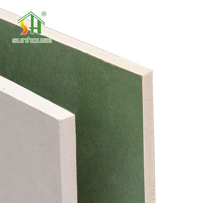 Alta qualidade personalizado 3/8 polegadas 1/2 polegada de revestimento de parede seca placas de gesso resistente à umidade placas de gesso