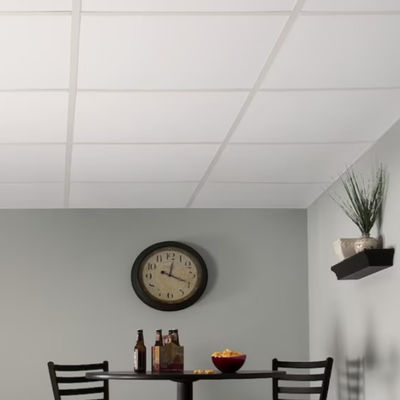 Bom preço telha quadrada do PVC da gipsita da borda de 600mm para a decoração interior do hotel on-line