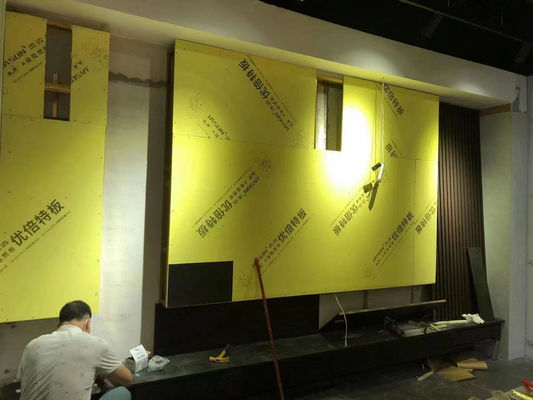 Bom preço A fibra de vidro afilada da borda enfrentou a placa de gipsita, gipsita OEM da placa de gesso de 12,5 milímetros on-line