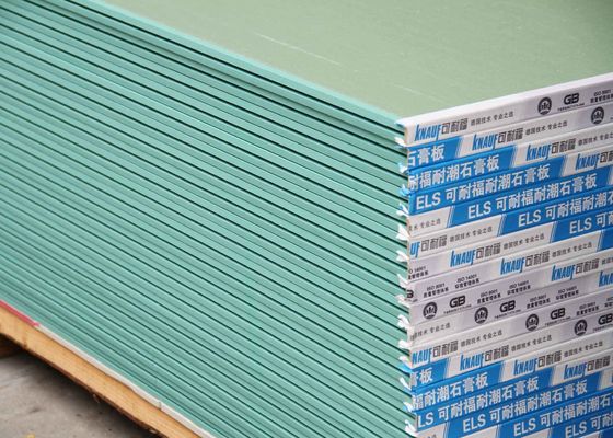 Cor impermeável do marfim da placa de gesso 15mm para o teto de construção