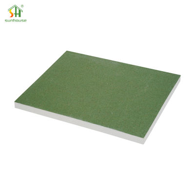 Bom preço 9.5mm resistente à humidade gesso placas de gesso 1220x2440mm Green Board para parede partiton on-line