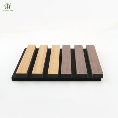 Bom preço Acoustic Slat Wall Panel with Noise Reduction Coefficient 1.1 More Than 5 Years Warranty and 3D Model Design on-line
