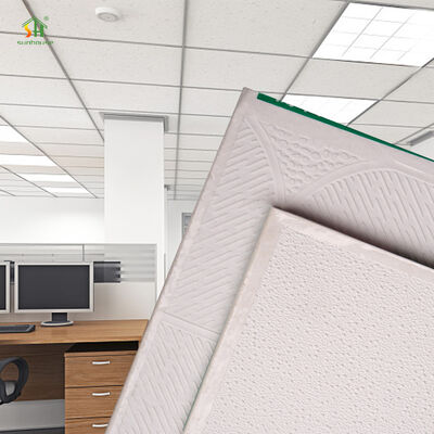 Bom preço Modernos painéis de tecto falso de PVC de 8,5 mm 595X595Mm PVC Plasterboard Gesso para decoração de tectos de interiores on-line