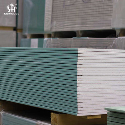 Bom preço Placas de gesso resistentes à umidade verde para paredes interiores, tetos e aplicações em salas úmidas on-line