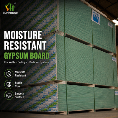 Painel de parede de gesso resistente à água Painel de captação de água baixa para banheiros Cozinhas Tectos e divisórias interiores